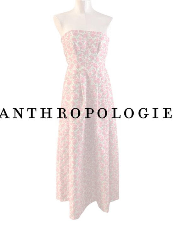 Anthropologie Dresses & Skirts - Anthropologie BHLDN Margaret Dress by Tracy Reese | Rose Jacquard Embroidery